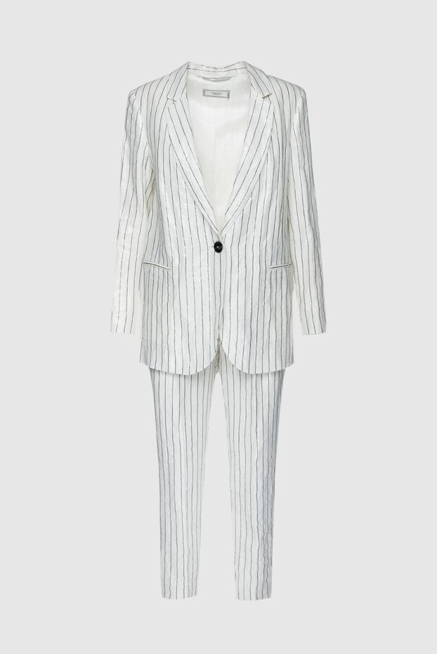 Peserico woman white linen trouser suit for women buy with prices and photos 157100 - photo 1