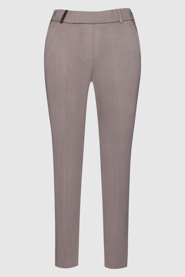 Peserico woman beige viscose pants for women buy with prices and photos 157113 - photo 1