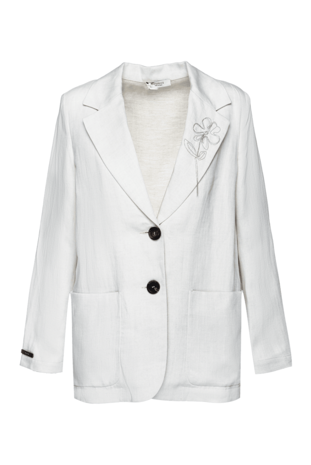 Peserico woman white viscose and linen jacket for women buy with prices and photos 157122 - photo 1