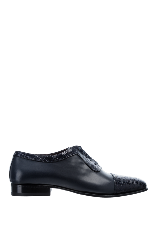 Stefano Ricci men's shoes made of leather and crocodile leather blue 157219 - photo 1
