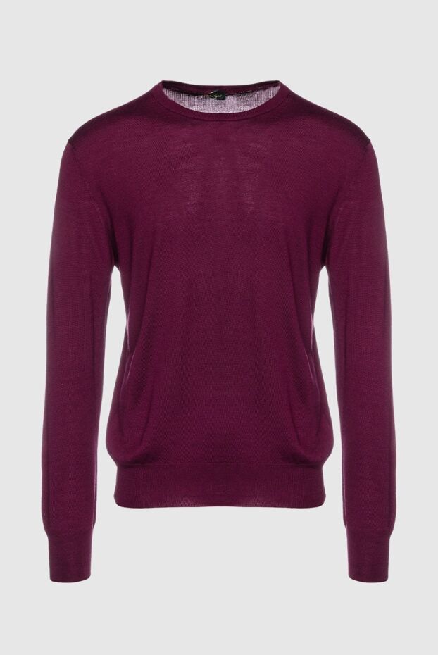 Cesare di Napoli man cashmere, silk and wool jumper burgundy for men buy with prices and photos 157258 - photo 1