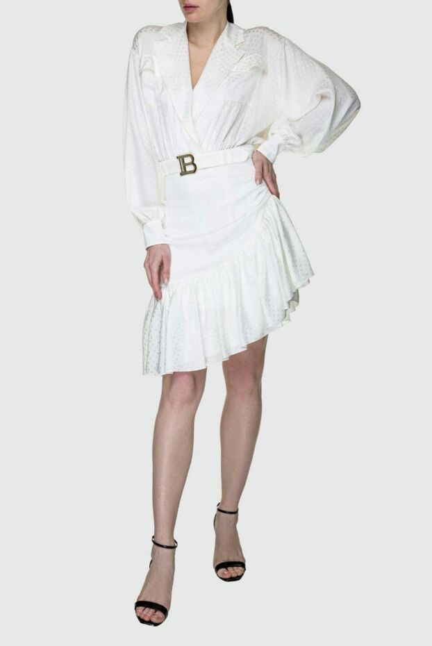 Balmain woman white silk dress for women buy with prices and photos 157268 - photo 2