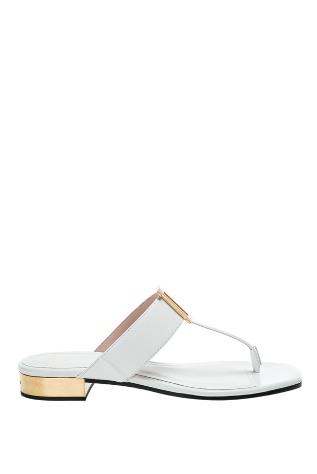 Balmain woman white leather flip-flops for women buy with prices and photos 157281 - photo 1