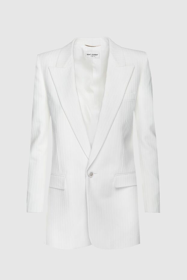 Saint Laurent woman white wool jacket for women buy with prices and photos 157295 - photo 1