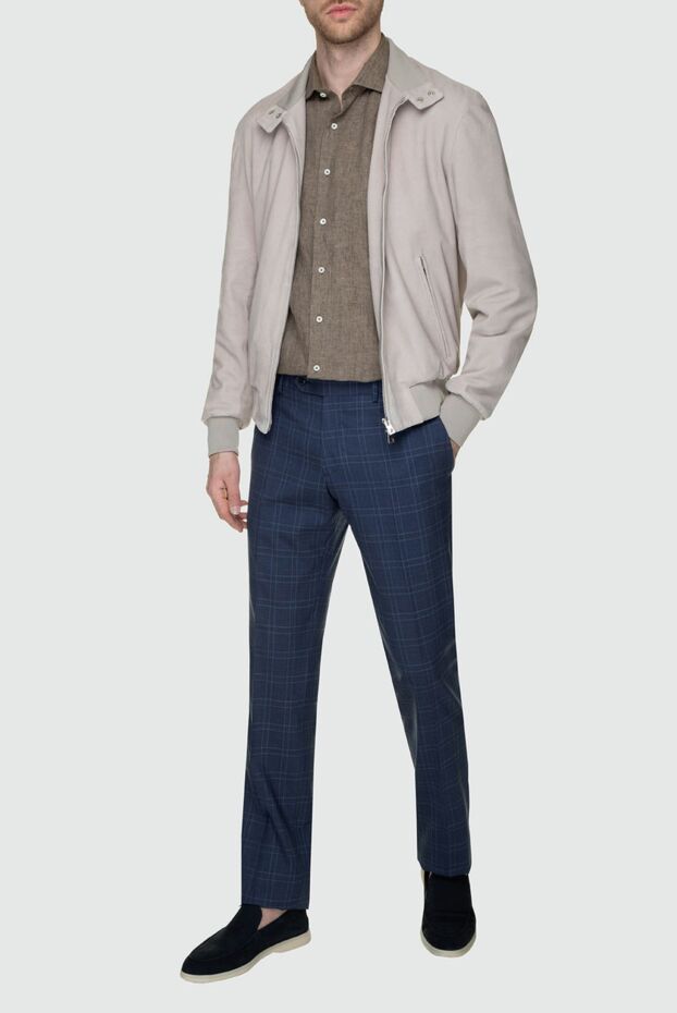 Tombolini beige suede jacket for men 157335 - photo 3