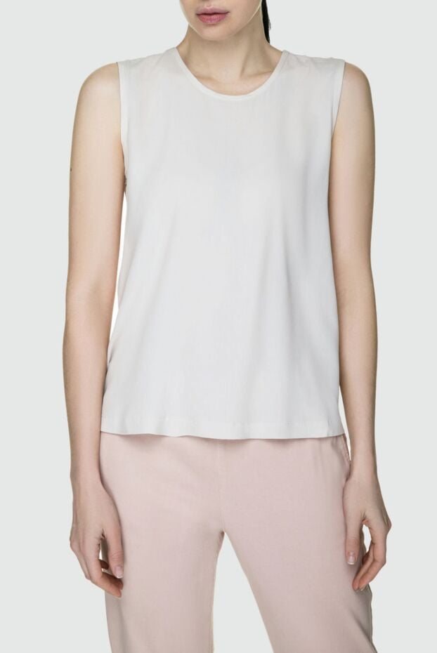 Panicale versatile sleeveless top with a slight sheen 157352 - photo 3
