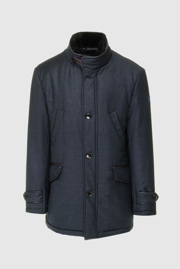 Tombolini gray wool and elastane jacket for men 157409 - photo 1
