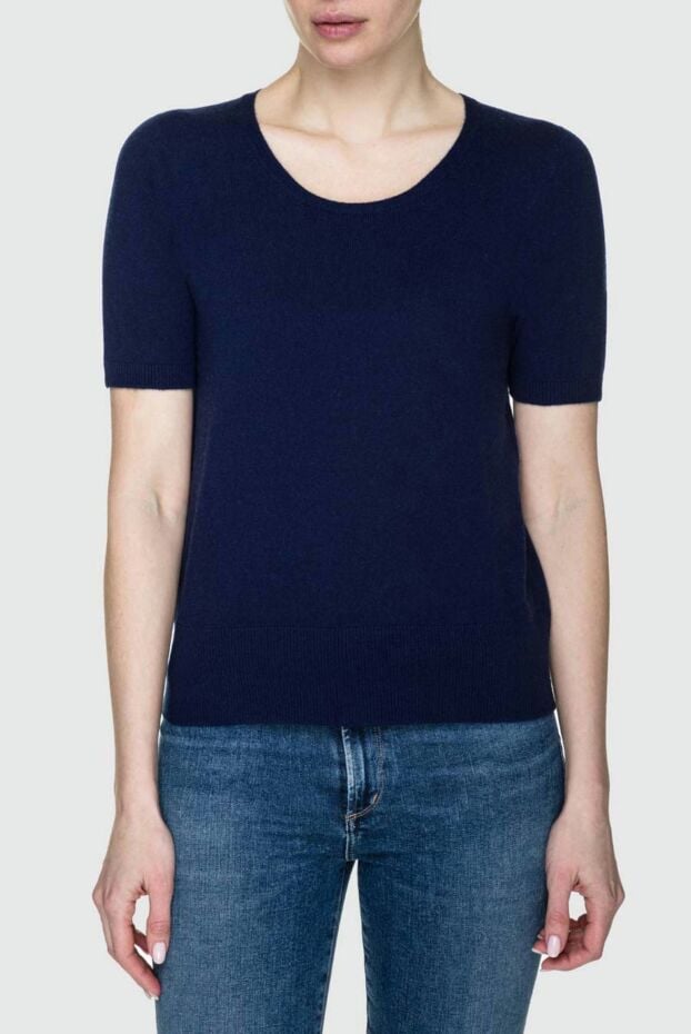 Gran Sasso blue womens cashmere jumper t-shirt 157491 - photo 3