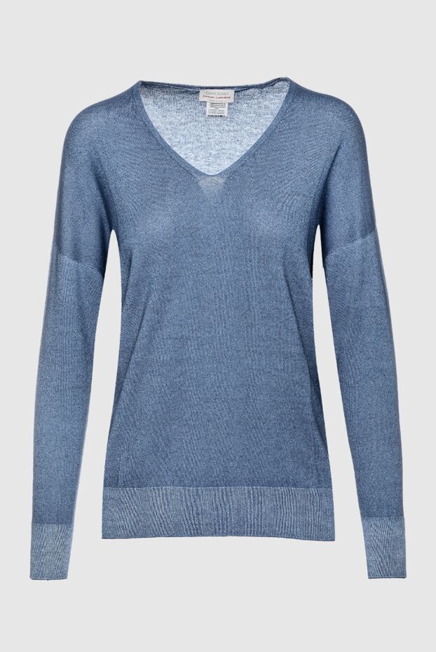 Gran Sasso woman blue cashmere jumper for women buy with prices and photos 157507 - photo 1