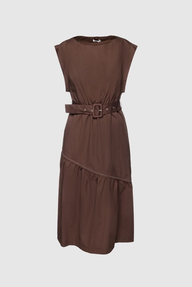 Peserico женские платье из хлопка коричневое женское купить с ценами и фото 157556 - фото 1