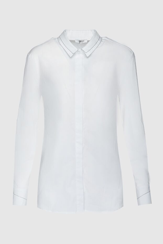 Peserico женские блуза из хлопка белая женская купить с ценами и фото 157561 - фото 1