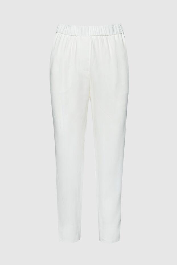 Peserico woman white acetate and viscose trousers for women buy with prices and photos 157566 - photo 1