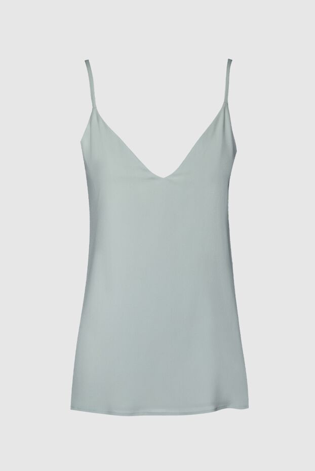 Erika Cavallini woman women's blue acrylic and silk top buy with prices and photos 157632 - photo 1