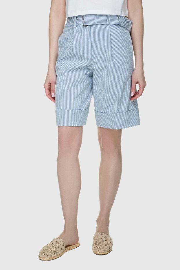 Peserico blue shorts for women 157642 - photo 3