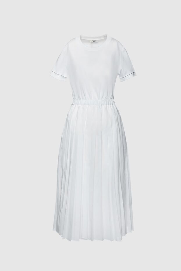 Peserico женские платье из хлопка белое женское купить с ценами и фото 157647 - фото 1
