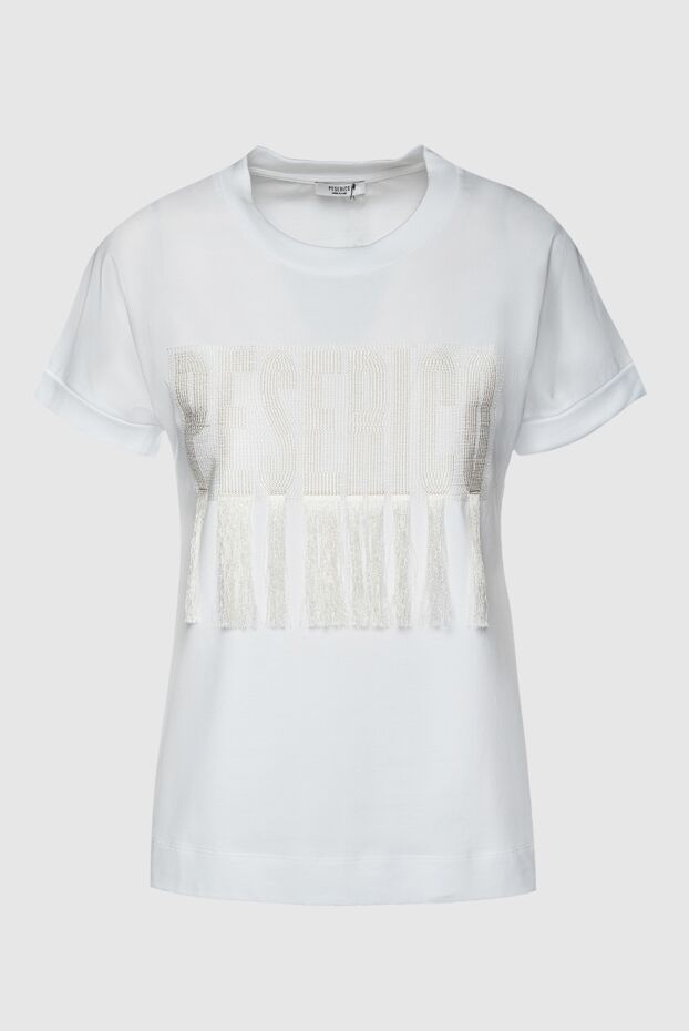 Peserico женские футболка из хлопка белая женская купить с ценами и фото 157650 - фото 1