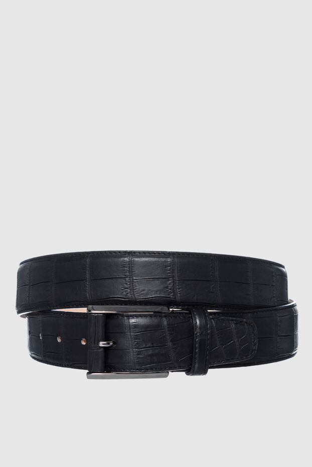Cesare di Napoli man black crocodile leather belt for men buy with prices and photos 157661 - photo 1