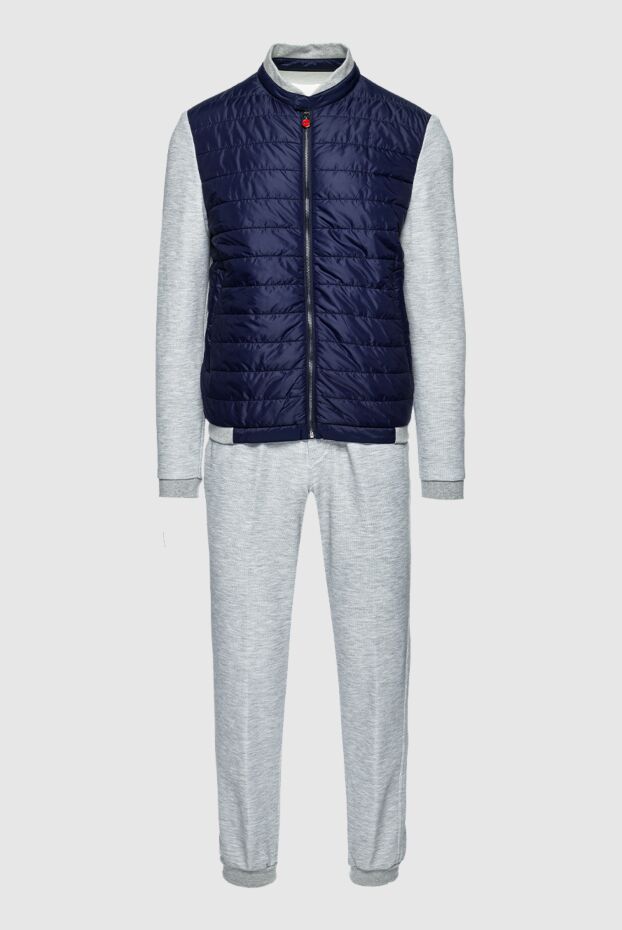 Kiton man men's sports suit made of cotton and polyamide, gray buy with prices and photos 157683 - photo 1