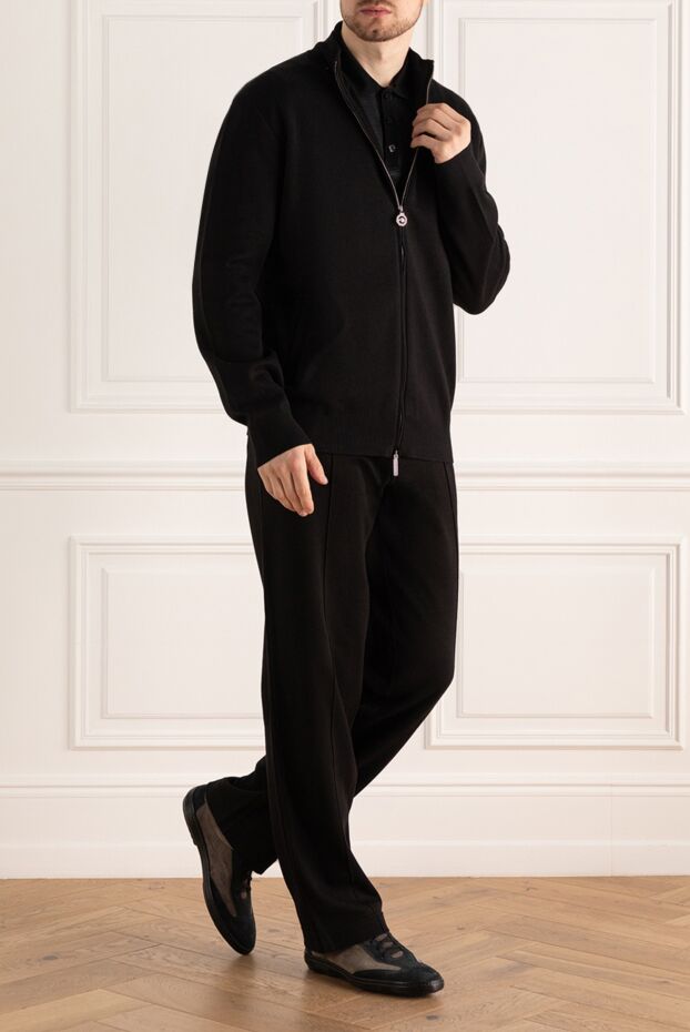 Stefano Ricci sports suit for men made of cotton black 157708 - photo 3