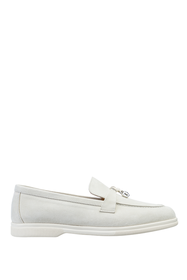 Cesare di Napoli woman white suede loafers for women buy with prices and photos 157732 - photo 1