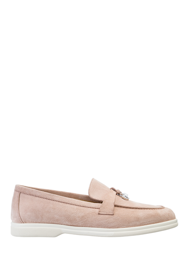 Cesare di Napoli woman pink suede loafers for women buy with prices and photos 157737 - photo 1