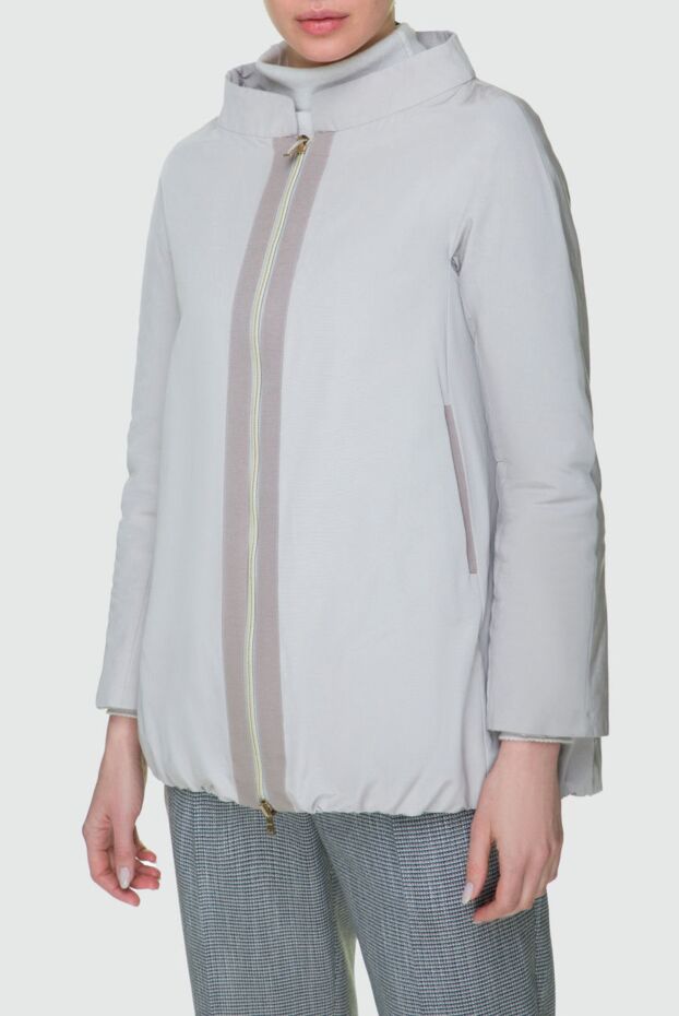 Herno women's gray cotton and polyethylene jacket 157778 - photo 3