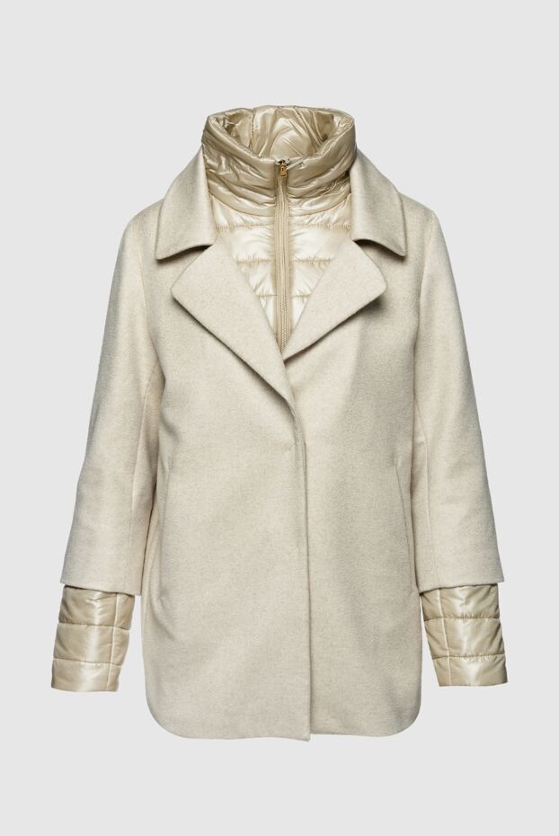 Herno woman beige women's cashmere and polyamide coat buy with prices and photos 157796 - photo 1