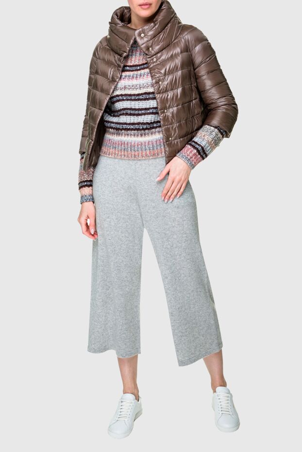 Herno women's down jacket with a wide collar and a cropped cut 157803 - photo 2