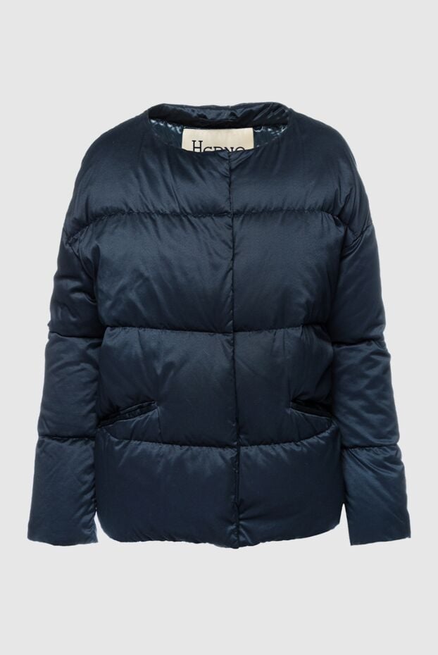 Herno women's down jacket, minimalist, straight silhouette, collarless 157804 - photo 1