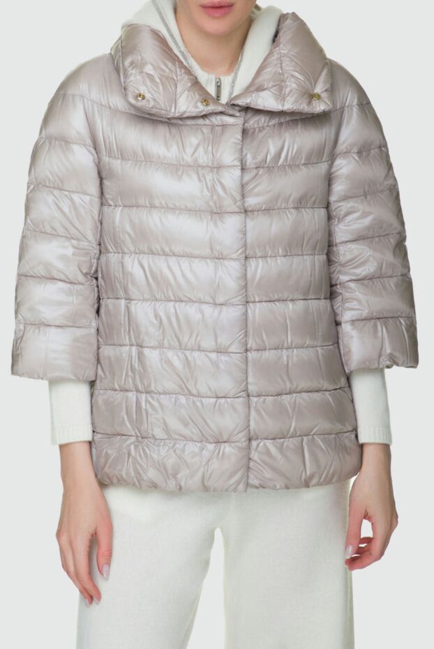 Herno women's short sleeve down jacket with soft satin sheen 157809 - photo 3