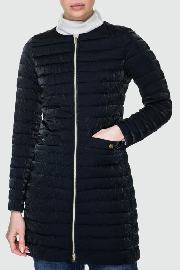 Herno blue cotton and polyamide jacket for women 157819 - photo 3