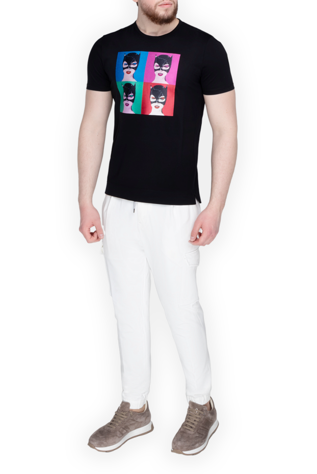 Limitato black cotton t-shirt with pop art print 157826 - photo 3