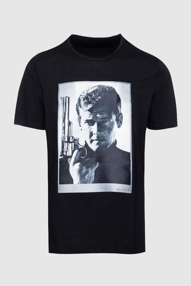 Limitato black t-shirt with james bond revolver print 157833 - photo 1