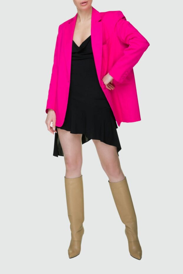 The Andamane black dress with an asymmetric hem women's 157853 - photo 2