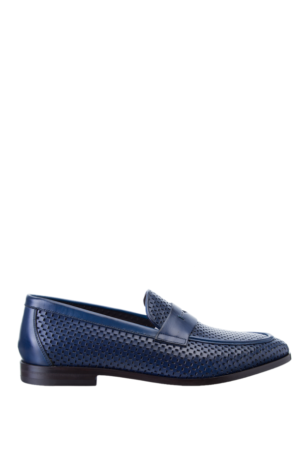 Roberto Morelli man blue leather loafers for men buy with prices and photos 157883 - photo 1