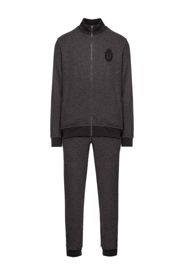 Billionaire men's sports suit made of cotton, cashmere and polyamide gray 157896 - photo 1