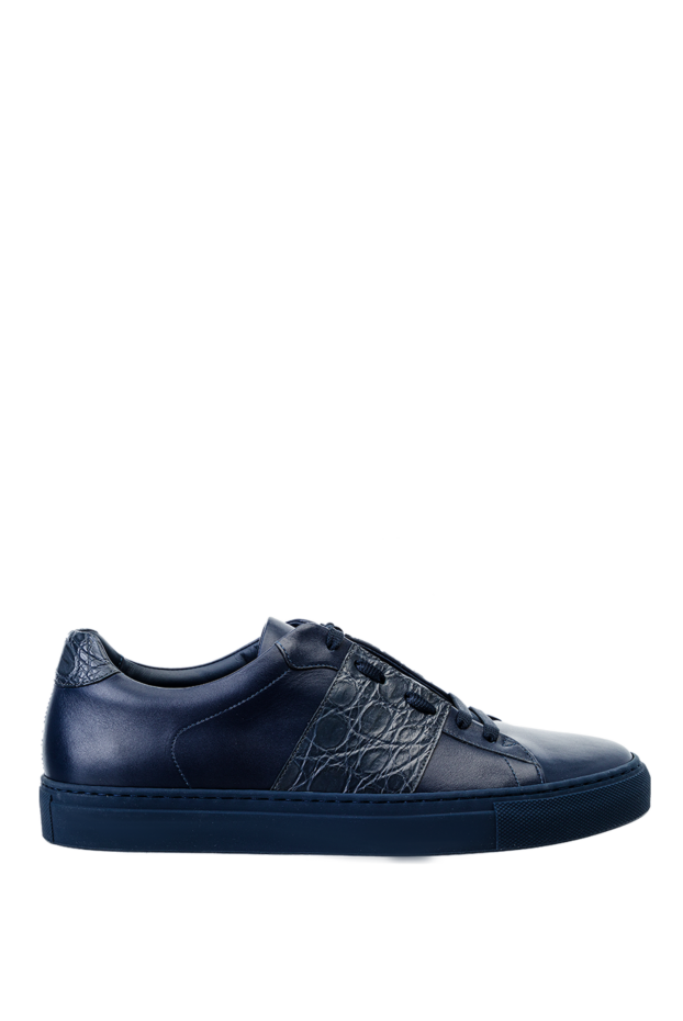 Bontoni crocodile trim sneakers blue 157912 - photo 1