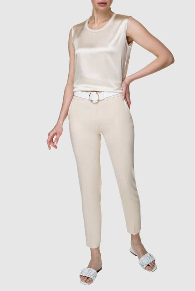 D.Exterior woman beige polyester trousers for women buy with prices and photos 157933 - photo 2