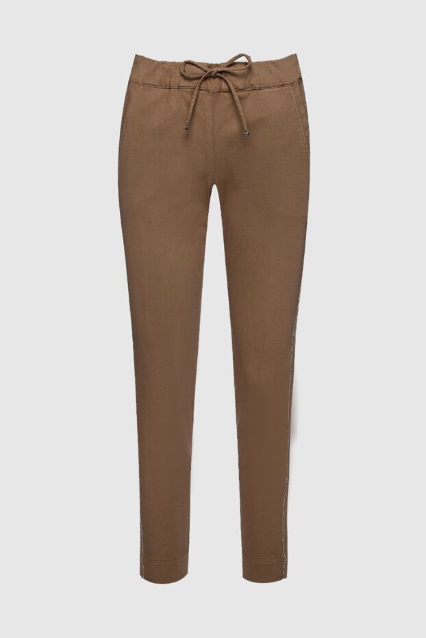 D.Exterior woman brown cotton and elastane trousers for women buy with prices and photos 157949 - photo 1