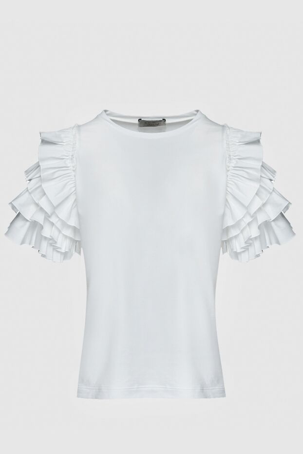 D.Exterior woman women's white cotton and elastane top buy with prices and photos 157951 - photo 1