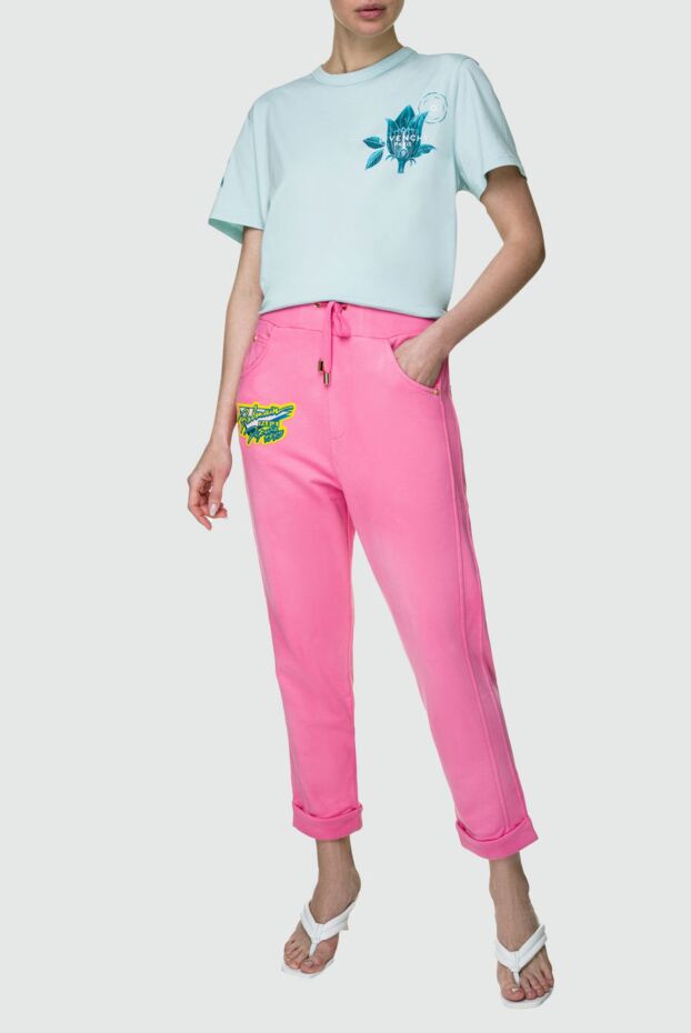 Balmain woman pink cotton trousers for women buy with prices and photos 158031 - photo 2