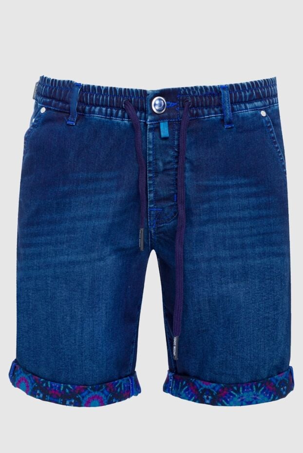 Jacob Cohen blue denim shorts with drawstring and printed cuffs 158044 - photo 1