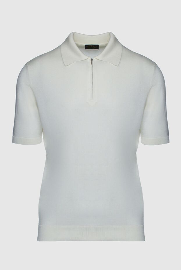 Cesare di Napoli man white silk polo for men buy with prices and photos 158061 - photo 1