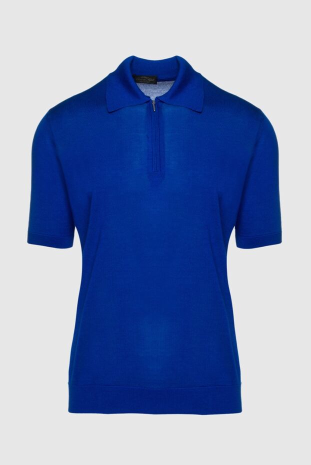 Cesare di Napoli man silk polo blue for men buy with prices and photos 158071 - photo 1