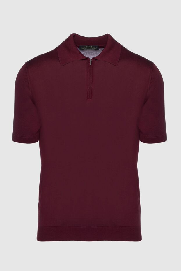 Cesare di Napoli man silk polo burgundy for men buy with prices and photos 158075 - photo 1