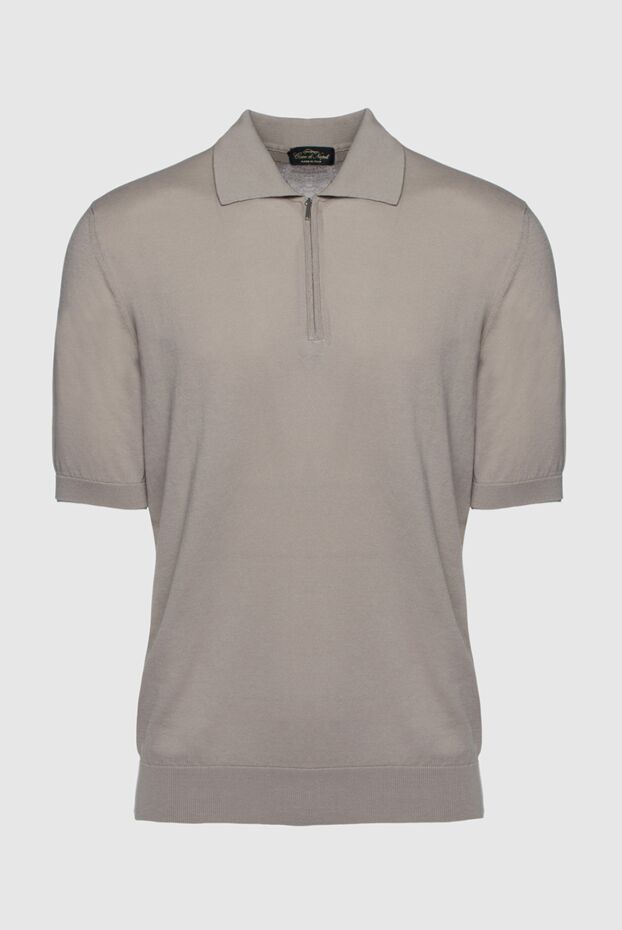 Cesare di Napoli man cotton polo beige for men buy with prices and photos 158081 - photo 1