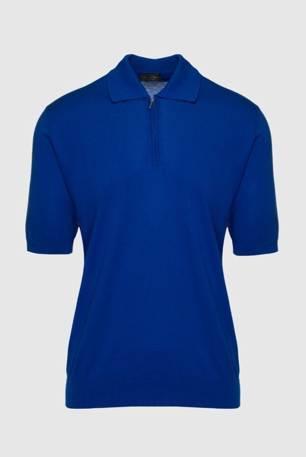 Cesare di Napoli men's ultramarine cotton jersey polo shirt (markdown) 196520 - photo 1