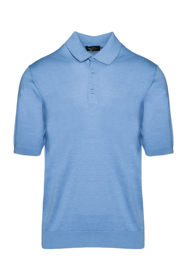 Cesare di Napoli man cotton and silk polo blue for men buy with prices and photos 158098 - photo 1
