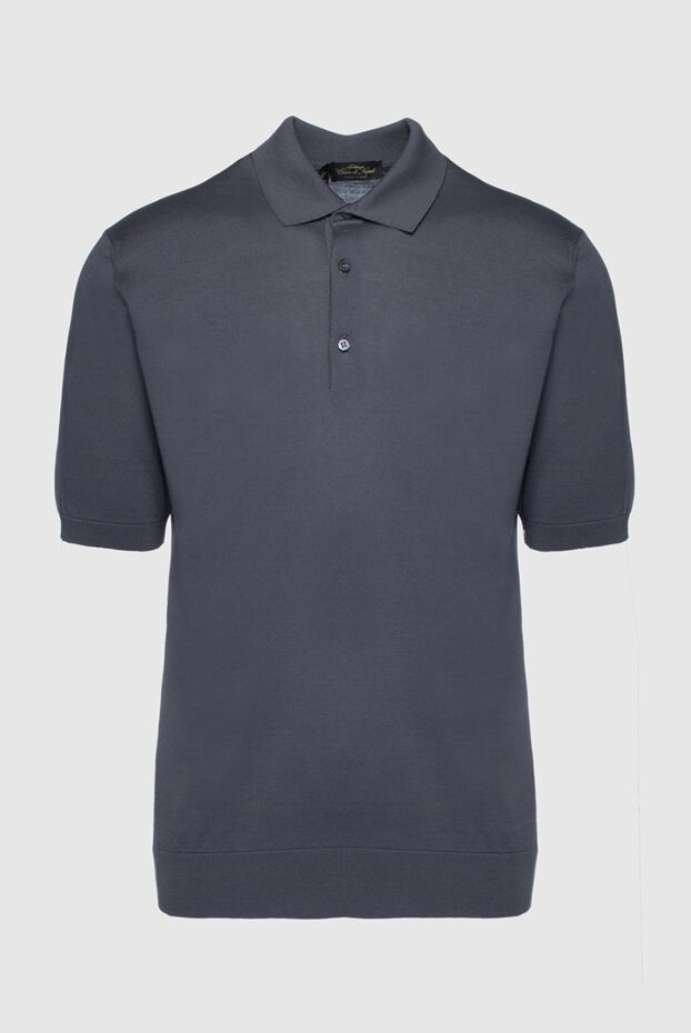 Cesare di Napoli man cotton and silk polo gray for men buy with prices and photos 158101 - photo 1