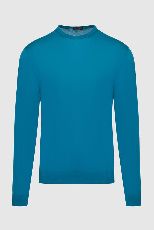 Cesare di Napoli man cotton jumper blue for men buy with prices and photos 158143 - photo 1